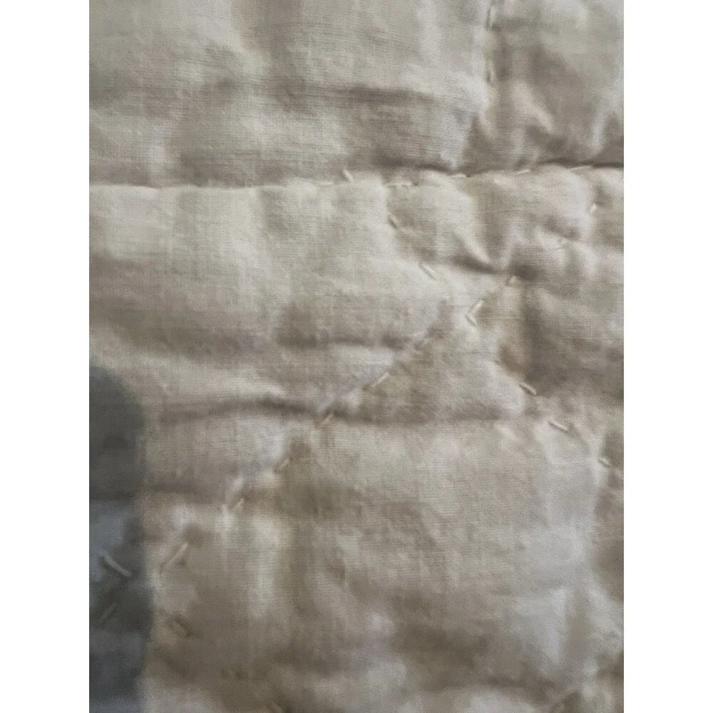 Pristine Vtg 1970s Handmade Tulip Log Cabin Quilt Hand Tied Full/Queen 80x80